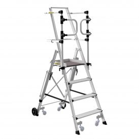 Aluminium Weight Reactive Mobile Podium Steps 3 - 8 Tread