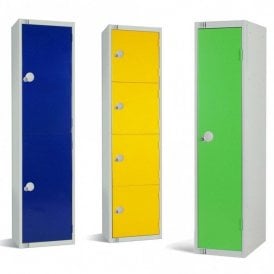 Big Volume Coloured Steel Lockers with Cam/Key Lock- 450 x 450 mm