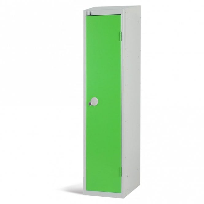 Big Volume Coloured Steel Lockers with Sloping Top with Cam/Key Lock - 450 x 450mm