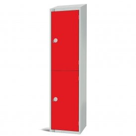 Big Volume Coloured Steel Lockers with Sloping Top with Cam/Key Lock - 450 x 450mm