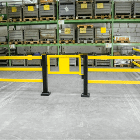 Black Bull Flex Impact Protection Barrier System Steel Gate