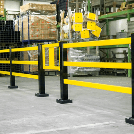 Black Bull Flex Impact Protection Barrier System Steel Gate