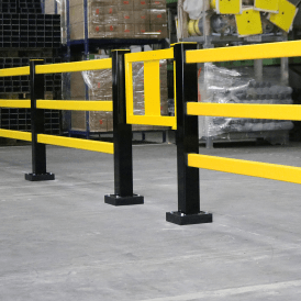 Black Bull Flex Impact Protection Barrier System Steel Gate