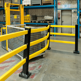 Black Bull Impact Protection Barrier System Powder Coated