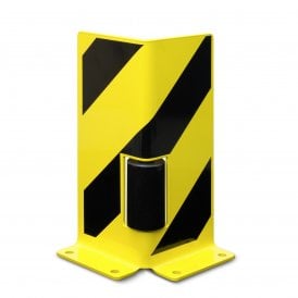 Black Bull Pallet Racking Protectors with guide rollers