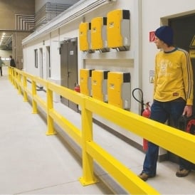 Black Bull Steel Impact Protection Railing System