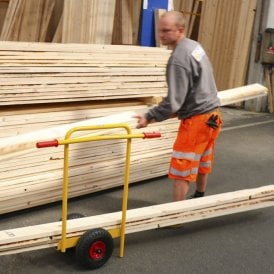 Board & Panel Trolley with Handle and Puncture Proof Tyres 200kg