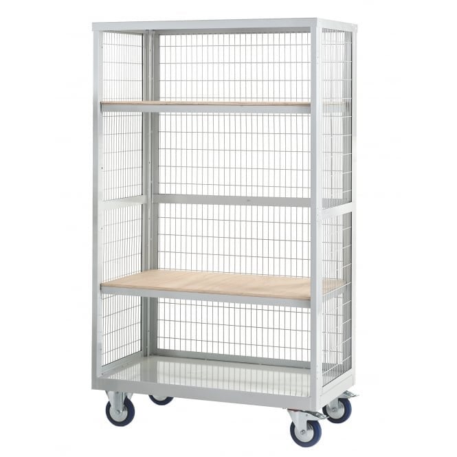Boxwells Shelf Trucks with 2 Plywood Shelves 1355mm Height 500kg
