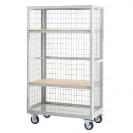 Boxwells Shelf Trucks with 2 Plywood Shelves 1955mm Height 500kg