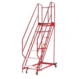 BSI Steptek Mobile Safety Steps 3 to 16 tread with Punched Steel Treads  - BS EN131-7