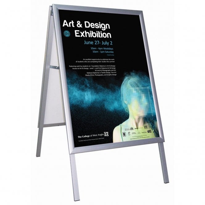 BUSYGRIP Freestanding 'A' Framed Poster Frame