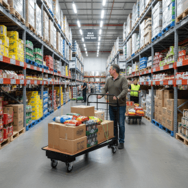 Cash And Carry Trolley With or Without Basket 350kg