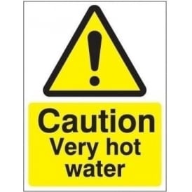 Caution Very Hot Water Sign