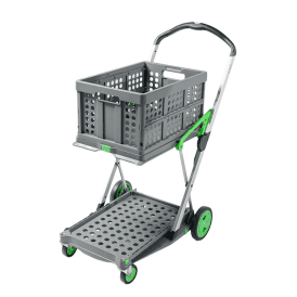 CLAX Plastic Folding Shelf Trolley 60kg