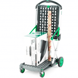 CLAX Plastic Folding Shelf Trolley 60kg