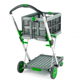 CLAX Plastic Folding Shelf Trolley 60kg