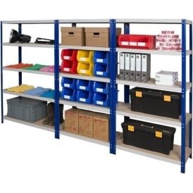 Clicka 265 Steel Boltless Shelving - Width: 900mm or 1200mm x Height: 1770mm
