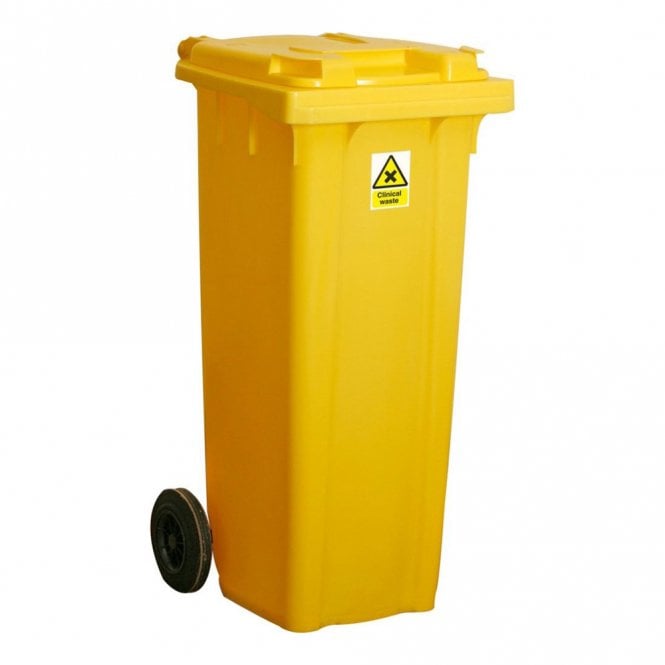 Clinical Waste Wheelie Bins 120lt, 240lt & 360lt