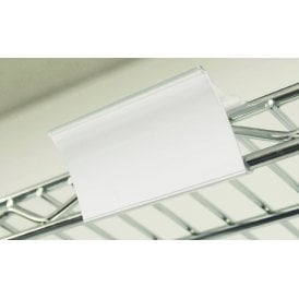 Clip-on Label Holders for Chrome Wire Shelving
