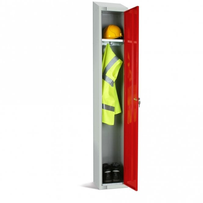 Coloured Lockers with Sloping Top with Cam/Key Lock - 300 x 300mm
