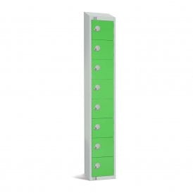 Coloured Lockers with Sloping Top with Cam/Key Lock - 300 x 450mm