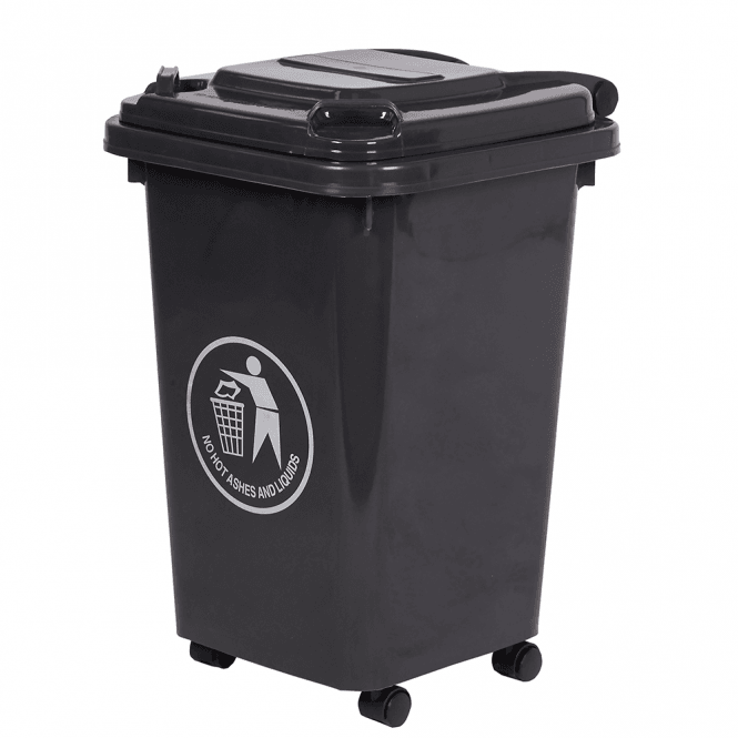 Coloured Mini Wheelie Bin 50lt