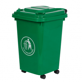 Coloured Mini Wheelie Bin 50lt