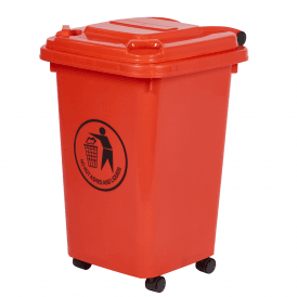 Coloured Mini Wheelie Bin 50lt