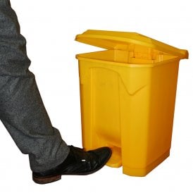 Coloured Plastic Pedal Bins 30lt, 50lt & 80lt
