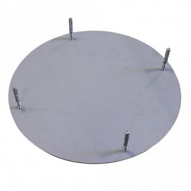 Concrete Base or Floor Fixing Plate for Open & Hooded Litter Bins