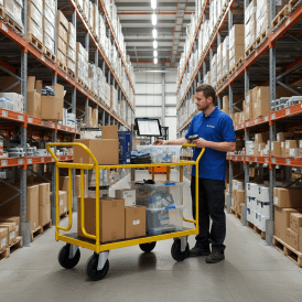 Convertible 2 Shelf & Platform Trolley 1250 x 600mm 400kg