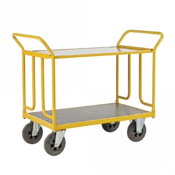 Convertible 2 Shelf & Platform Trolley 750 x 500mm 400kg