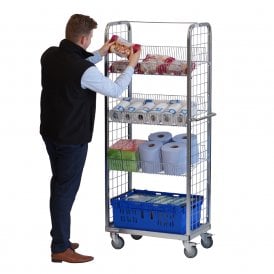 Display & Merchandise Picking Trolley with U Shelf 500kg