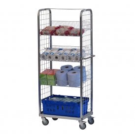 Display & Merchandise Picking Trolley with U Shelf 500kg