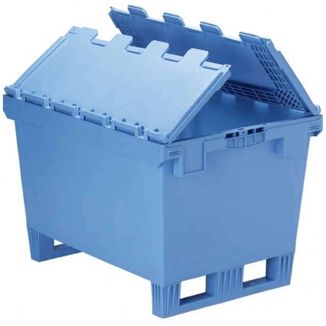 Distribution Containers with Fork Entry Shoes & attached lid (ALC)