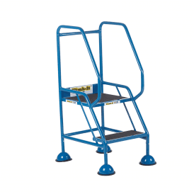 Domed Feet Steel Mobile Safety Steps 2, 3, 4 or 5 Anti-Slip Treads