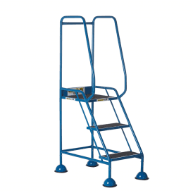 Domed Feet Steel Mobile Safety Steps 2, 3, 4 or 5 Anti-Slip Treads