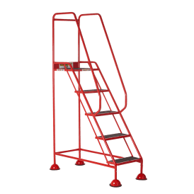 Domed Feet Steel Mobile Safety Steps 2, 3, 4 or 5 Anti-Slip Treads