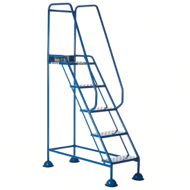 Domed Feet Steel Mobile Safety Steps 2, 3, 4 or 5 Punched Steel Treads