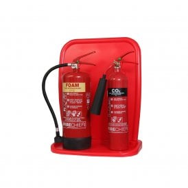 Double Fire Extinguisher Stand 2 x 12kg