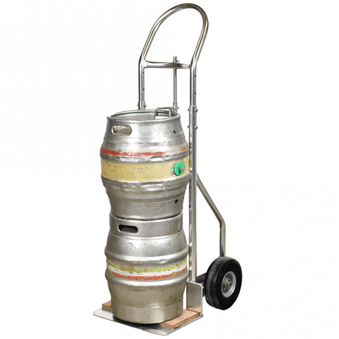 Double Keg Aluminium Sack Truck with Pneumatic Wheels 250kg
