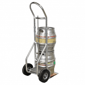 Double Keg Aluminium Sack Truck with Pneumatic Wheels 250kg
