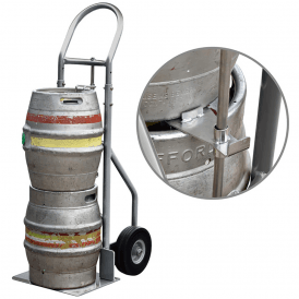 Double Keg Aluminium Sack Truck with Puncture Proof Wheels 250kg