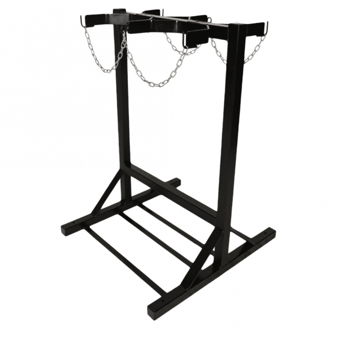 Double Sided Cylinder Floor Stand