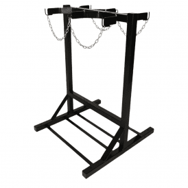 Double Sided Cylinder Floor Stand