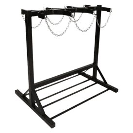 Double Sided Cylinder Floor Stand