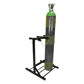 Double Sided Cylinder Floor Stand