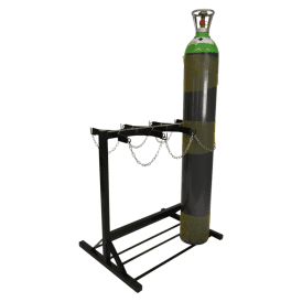 Double Sided Cylinder Floor Stand