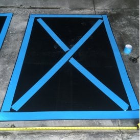 Double Sided Tape for Warehouse/Forklift Truck Entrance Tiles