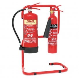 Double Tubular Fire Extinguisher Stand